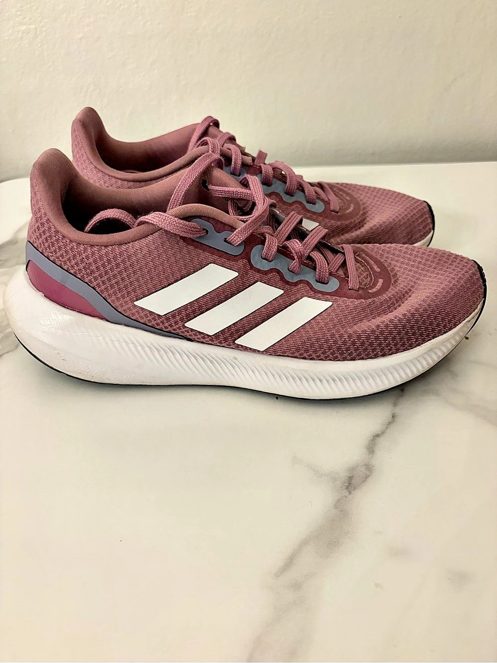 adidas Cloudfoam Women's Athletic Shoes Pink & White US 8